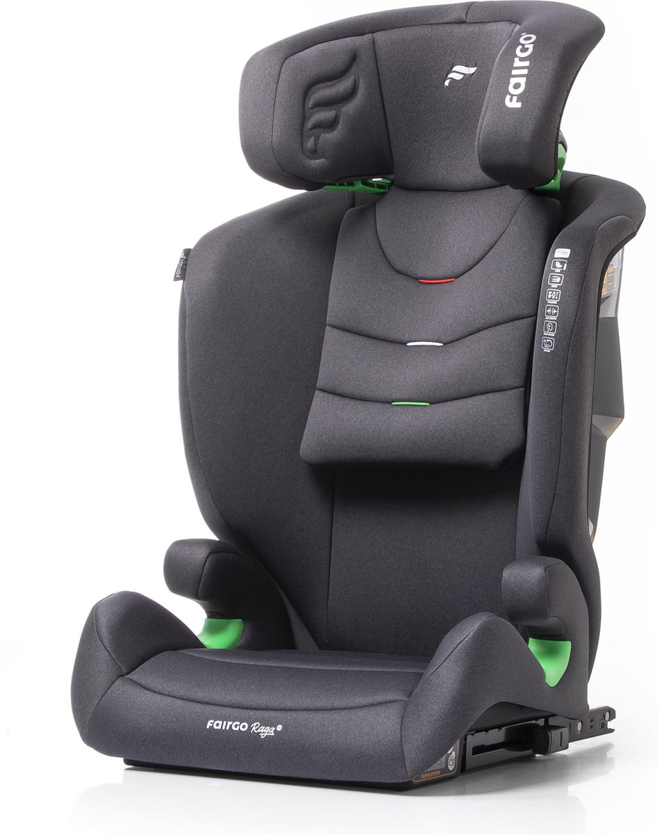 Babyauto autostoel Fairgo Raga I-size black/melange FG 100 tot 150 cm, 15 tot 36 kg