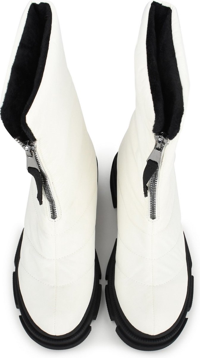 POSH by Poelman - Maat 40 - MOON Dames Enkel Laarzen - Wit