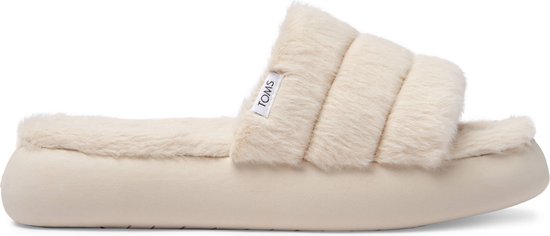 TOMS  - Maat 36/37 - Alpargata Mallow Slide Dames Slippers - Beige