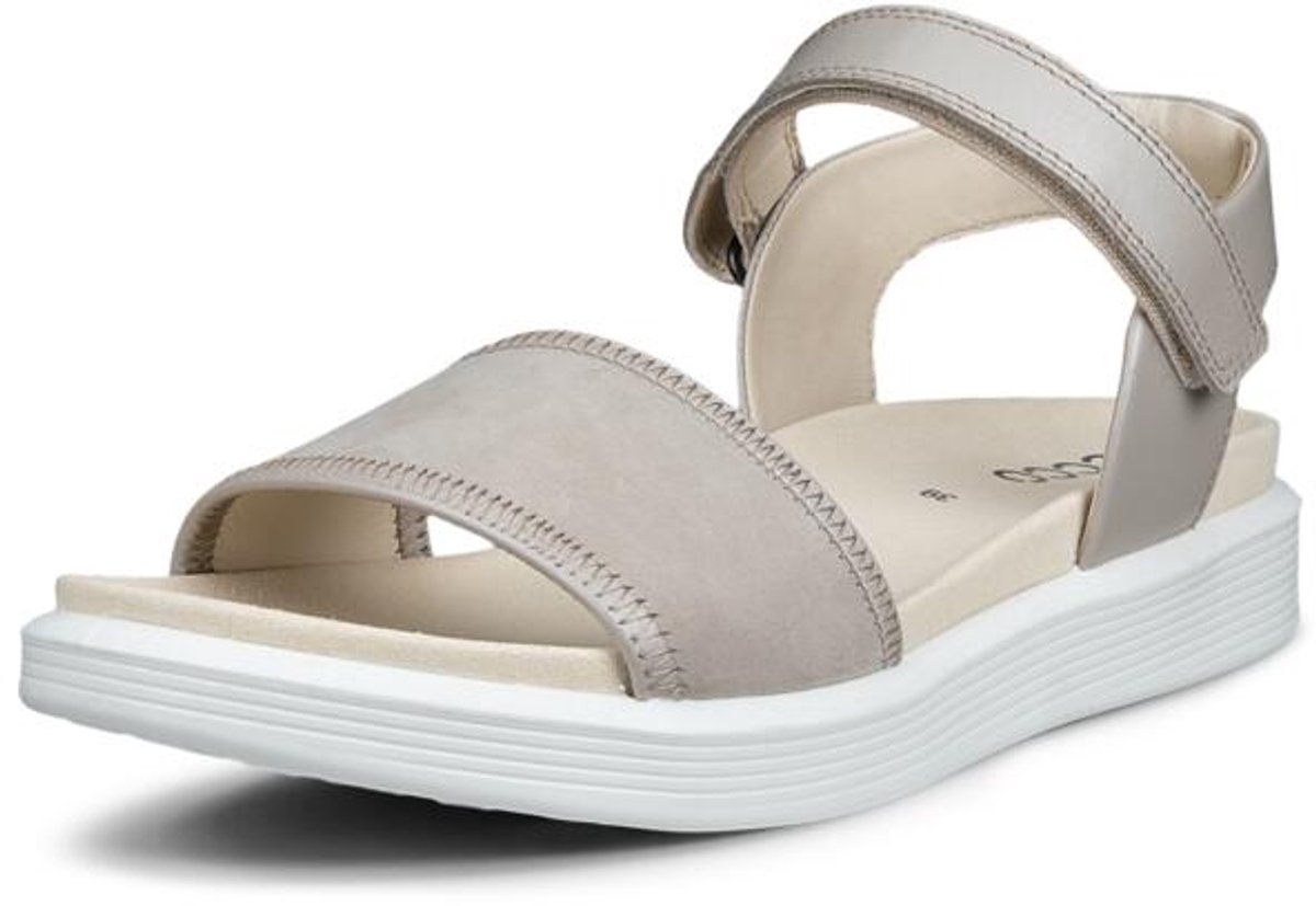 ECCO - maat 37 - SOFT SANDAL W Dames Sandalen - BEIGE