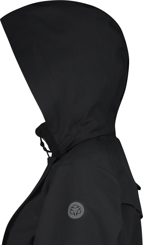 AGU Maat XXL Trench Coat Long Regenjas Urban Outdoor Dames - Zwart