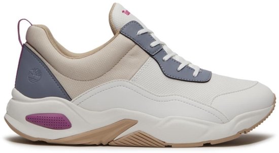 Timberland - maat 38- DELPHIVILLE LOW LACE UP SNEAKER WHITE WITH MEDIUM PURPLE Dames Sneakers