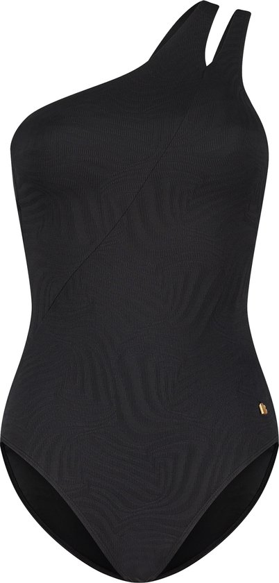 Beachlife - Maat 38 - Black Swirl Dames Badpak -  (Cupmaat C)