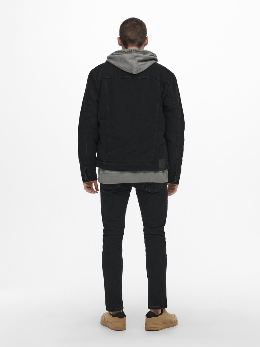 ONLY & SONS - maat M- ONSLOUIS LIFE JACKET BLACK PK 9902 Heren Jas