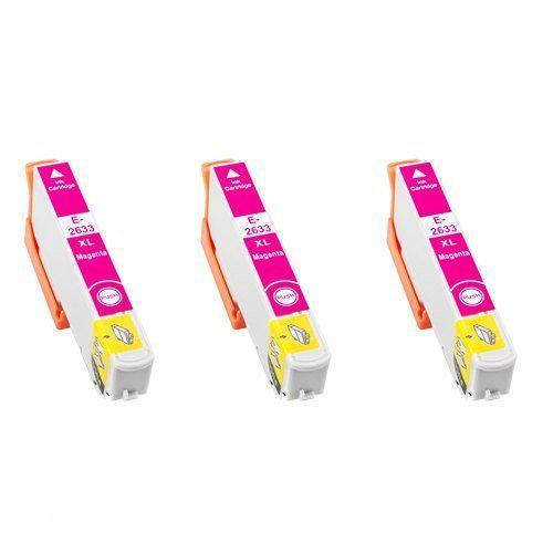 Epson compatible T2633 (T26XL) inktcartridge magenta, 3 pak