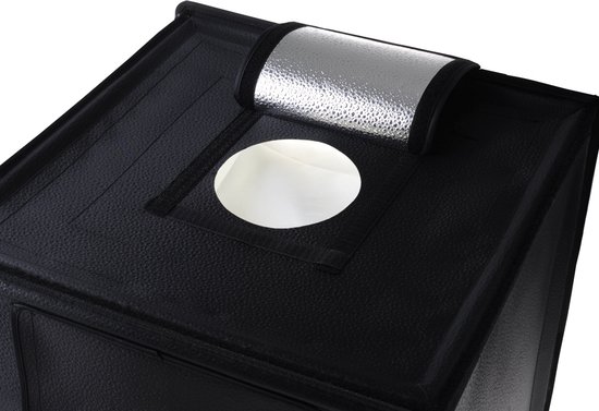 Caruba - Portable Lightbox Fotostudio - Dimbaar LED - 70x70x70cm - 4 Achtergronden