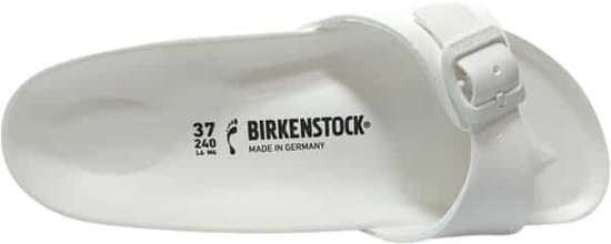 Birkenstock - maat 41- Madrid Dames Slippers Small fit - White