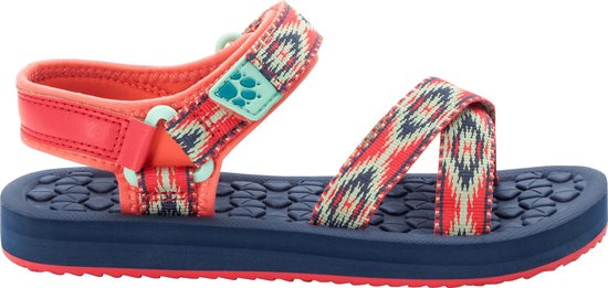 Jack Wolfskin Zulu Sandalen - 34 - Kids - Red / Blue