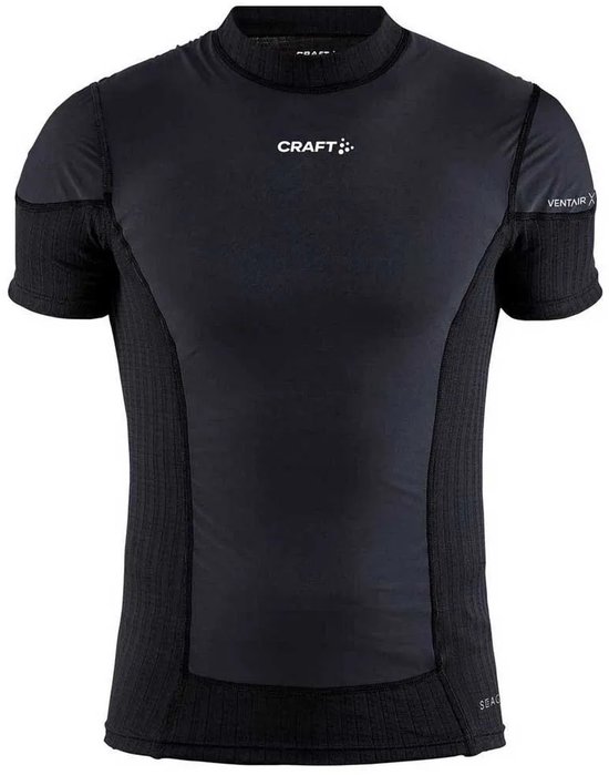 CRAFT Maat M  ACTIVE EXTREME X WIND SS M Heren Thermoshirt - Zwart - Granite