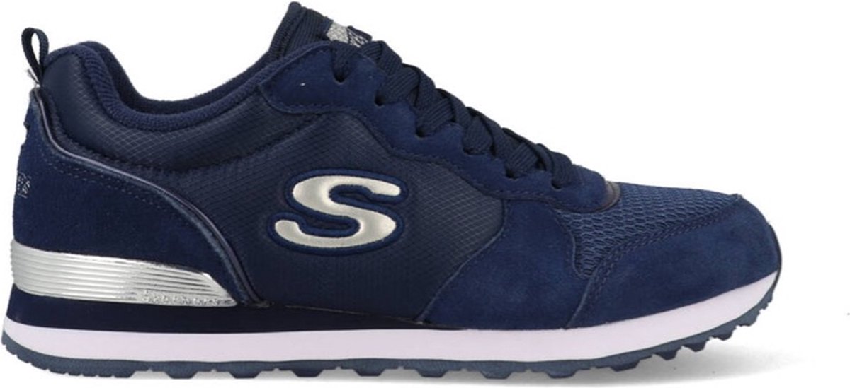 Skechers - maat 42 - Retros-Og 85-Goldn Gurl Dames Sneakers - Donkerblauw