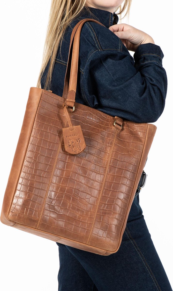BURKELY Jans Shopper - 13.3 inch - Cognac