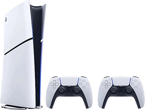 PlayStation 5 Digital Edition - Slim - 825GB Bundel met 2 Dualsense Draadloze Controllers