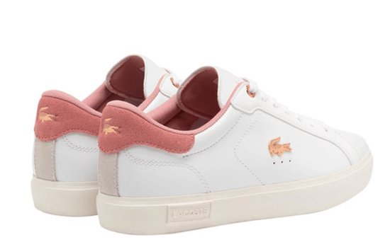 Lacoste Powercourt -maat 39- Dames Sneakers - Wit/Roze