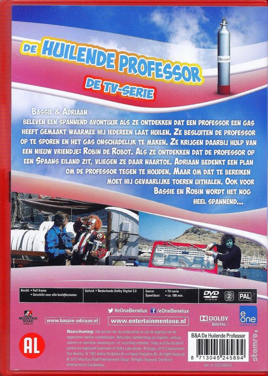 Bassie & Adriaan De Huilende Professor DVD
