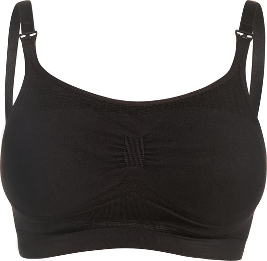 Noppies - Maat M/L - Comfortabele naadloze voedingsbh - Black