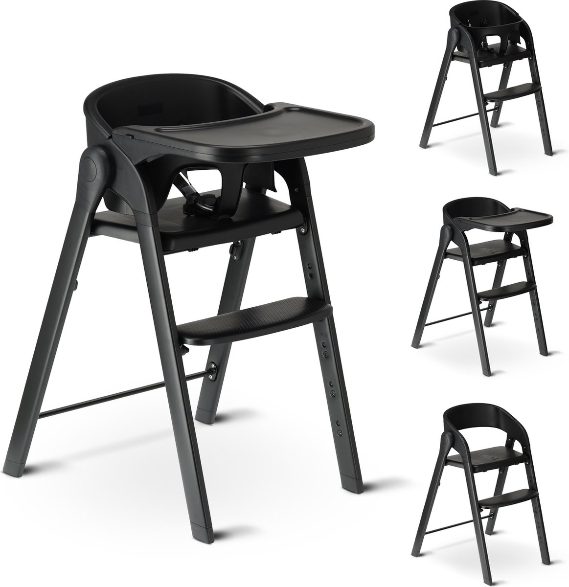 houten stijlstoel, hoge stoel, eetstoel met veiligheidsleuning, kinderstapstoel, kinderhijsstoel
