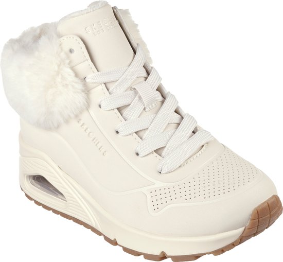 Skechers - maat 32- Uno-Fall Air Meisjes Sneakers - Crème
