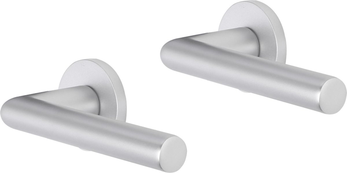 Impresso London Deurklink - Deurbeslag - Rond - Rozet - Zilver