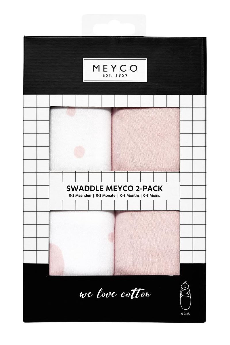SwaddleMeyco Inbakerdoeken 2-pack - 0-3 maanden