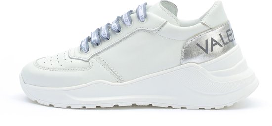 sneaker, leder sneaker, witte schoen, platfornentree, VALEI