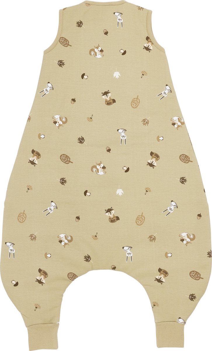 Meyco Forest Animals winter baby slaapzak jumper gevoerd - sand - 104cm