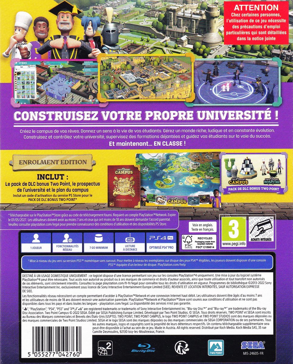 jeu, campus, université, boîte, cartes