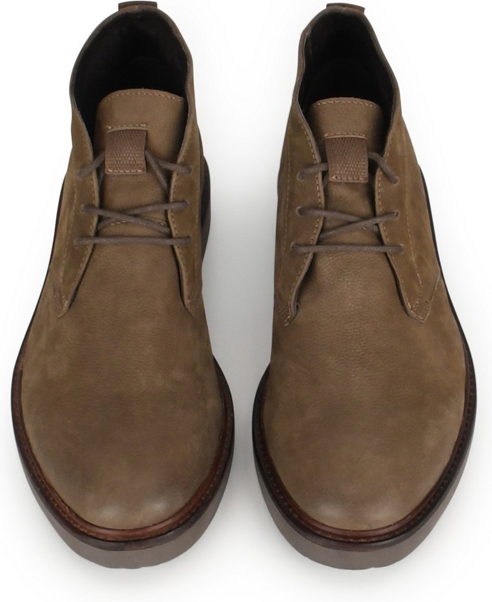 PS Poelman - maat 43- HUDSON Heren Hoge Veter Schoenen - Donker Taupe