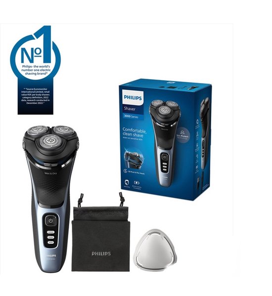 Philips Shaver 3000 Series - Elektrisch Scheerapparaat - Nat en Droog Scheren - Philips S3243/12