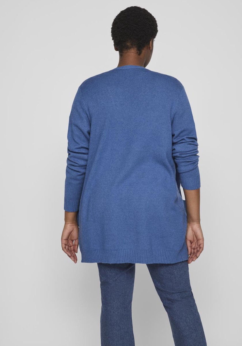 VILA - Maat 50 - EVOKED  VIRIL OPEN L/S KNIT CARDIGAN/CUR - NOOS Dames Vest Lange mouwen, Mouw, Jas, Man, Persoon