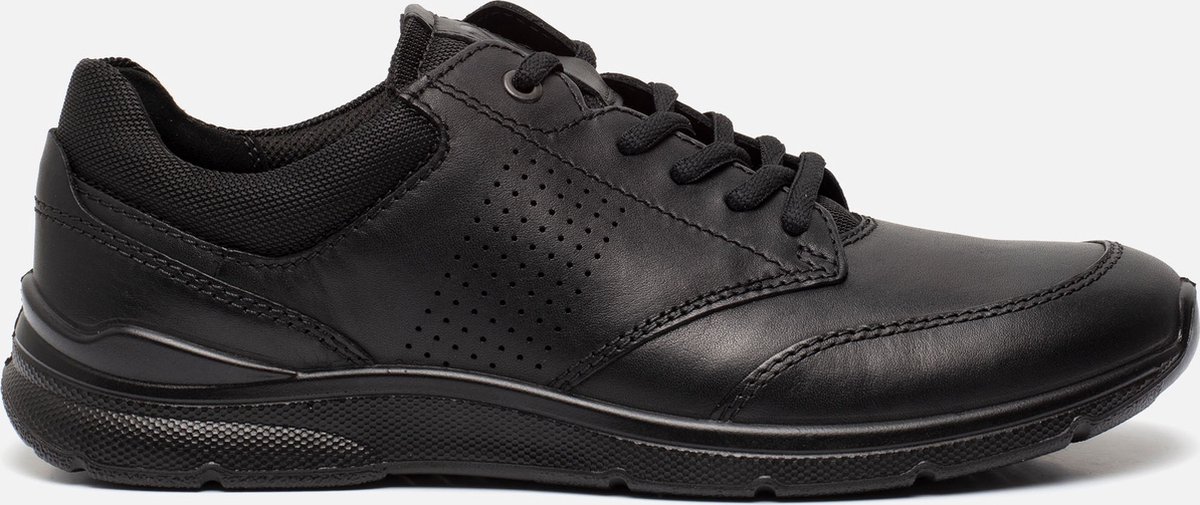 sneaker, zwart, veters, perforatie zijde, sportschoenen