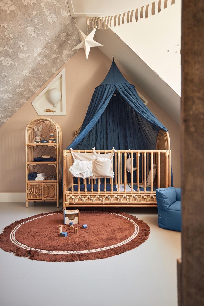 Jollein Klamboe Vintage 245cm - Jeans Blue