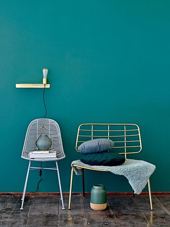 Bloomingville - Stoel - Rotan Seat H45 cm - Grijs