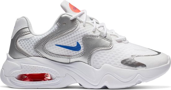 Nike Air Max 2X Dames Sneakers - 38 - White/Racer Blue-White-Metallic Silver