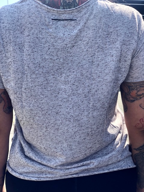 T-shirt - VODCA - Grijs - L