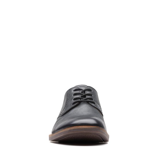 Clarks - 40 - Atticus Lace Heren Veterschoenen - Black Leather