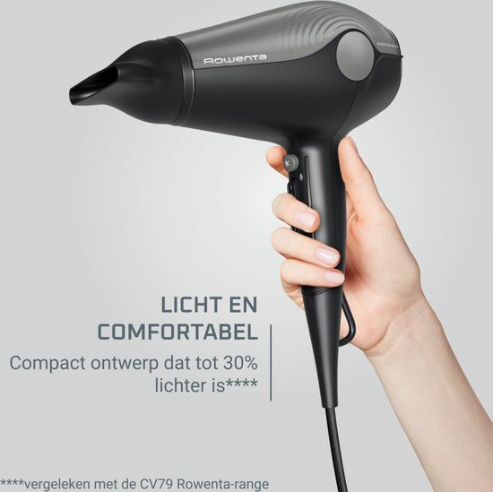 Rowenta Ultra Silence CV6430 - Haardroger - 1800W - Zwart