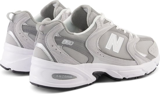 sneaker, grijze, mesh, sneaker-model, kleur grijs