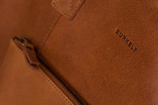 BURKELY Evelyn Schoudertas 15,6 inch Laptoptas - Cognac