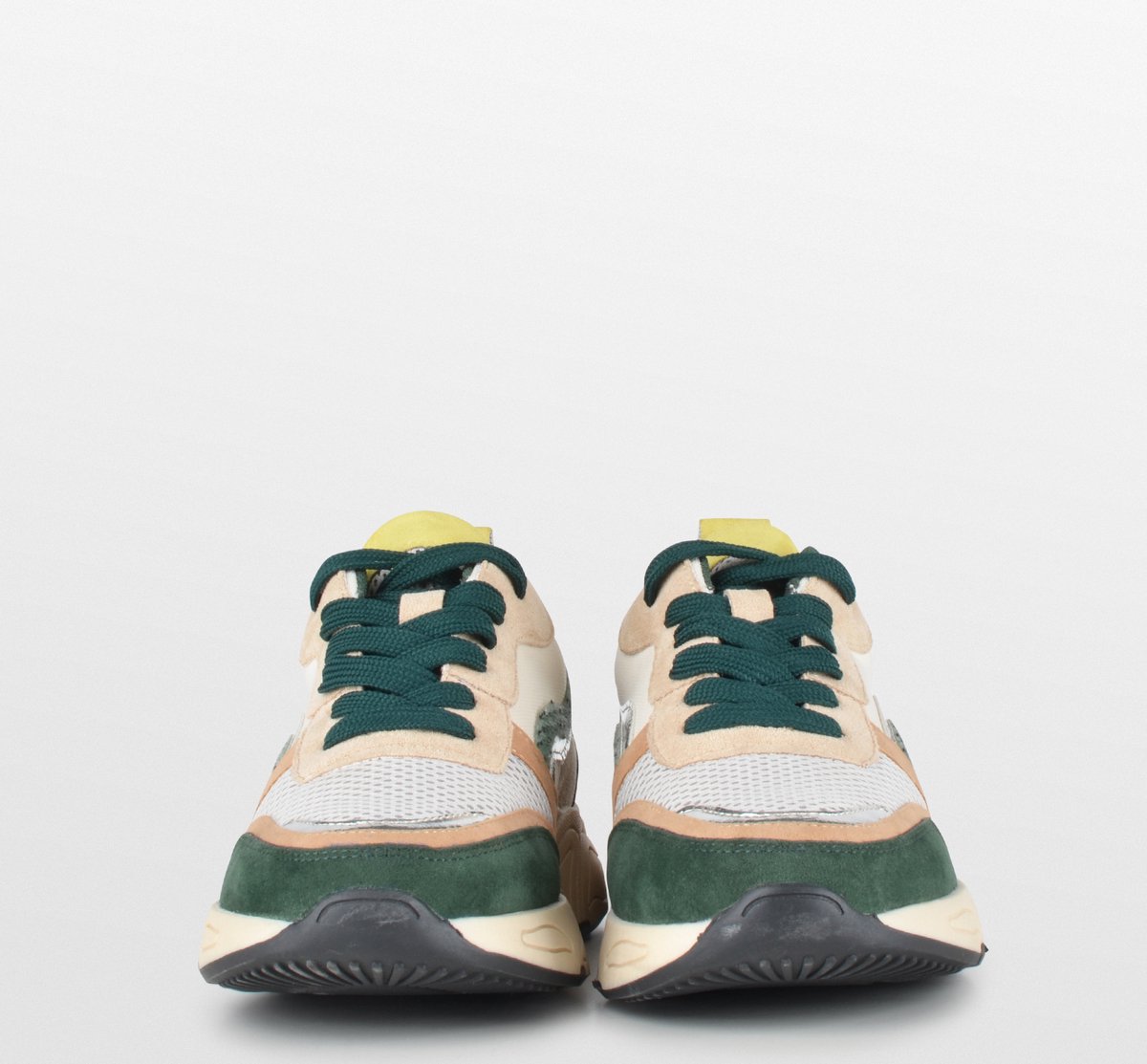POSH by Poelman - maat 41- CAROCEL Dames Sneakers - Groen Multi