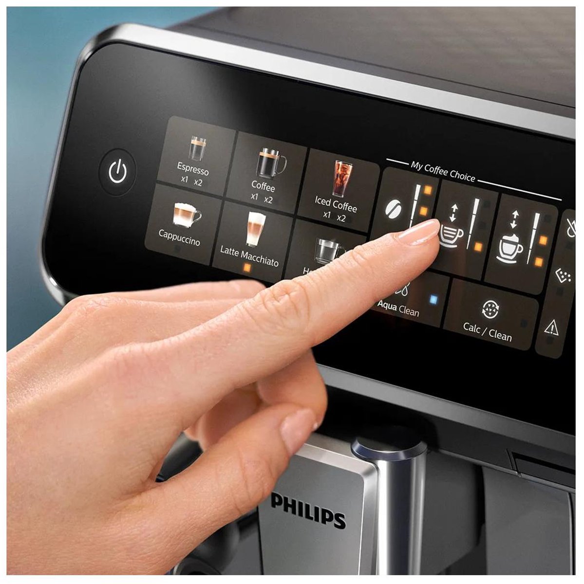 Philips 3300 Series - Espressomachine - 5 Warme & Koude Dranken - LatteGo Melksysteem - 40% Stiller - AquaClean Filter - Volautomatisch - Zwart & Zilver - Koffiemachine met bonen - EP3349/70