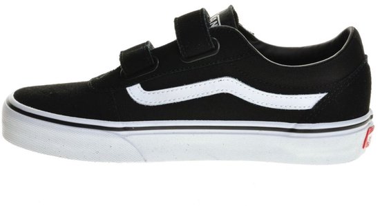 sneaker, velcro, black, canvas, white sole