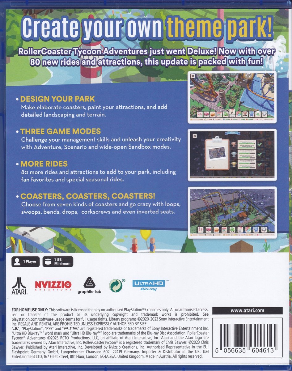 Rollercoaster: Tycoon Adventures - Deluxe (PS5)