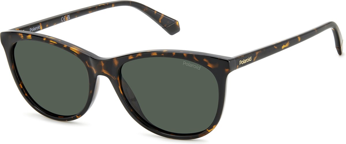 zonnebril, olie, tortoise, polaroid, bruin/groen polarised