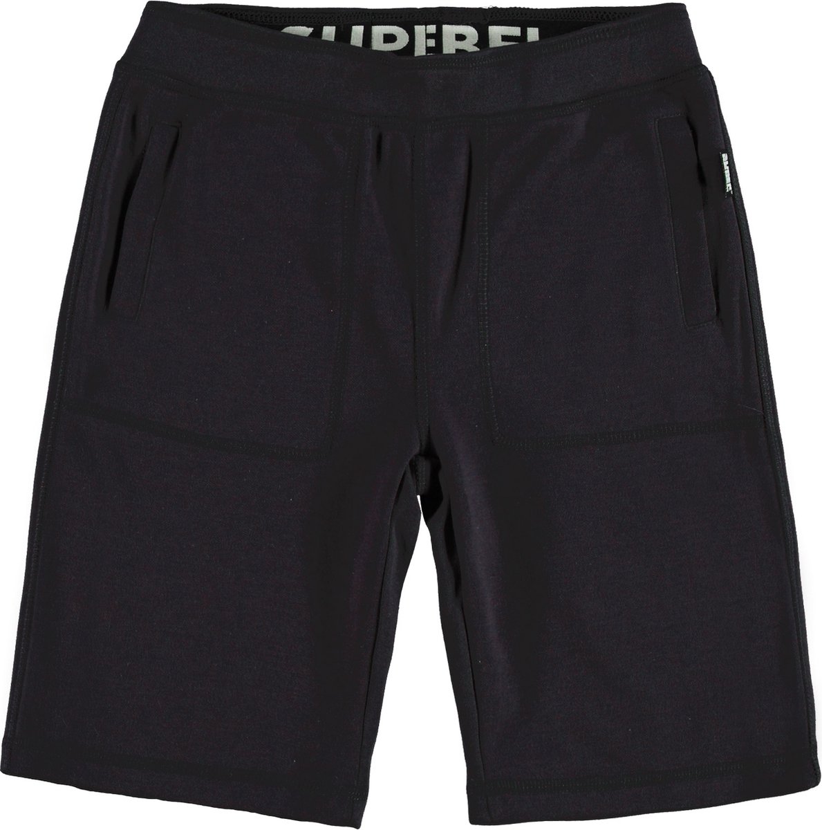 shorts, zwart, touwtje, zakken, athletisch