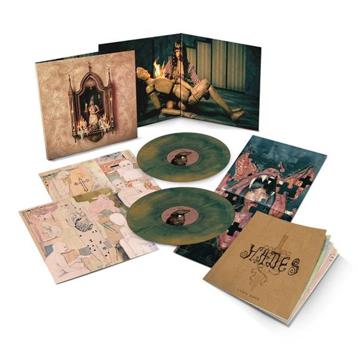 vinyl, LP, dubbelalbum, gatefold, geïllustreerde kunst