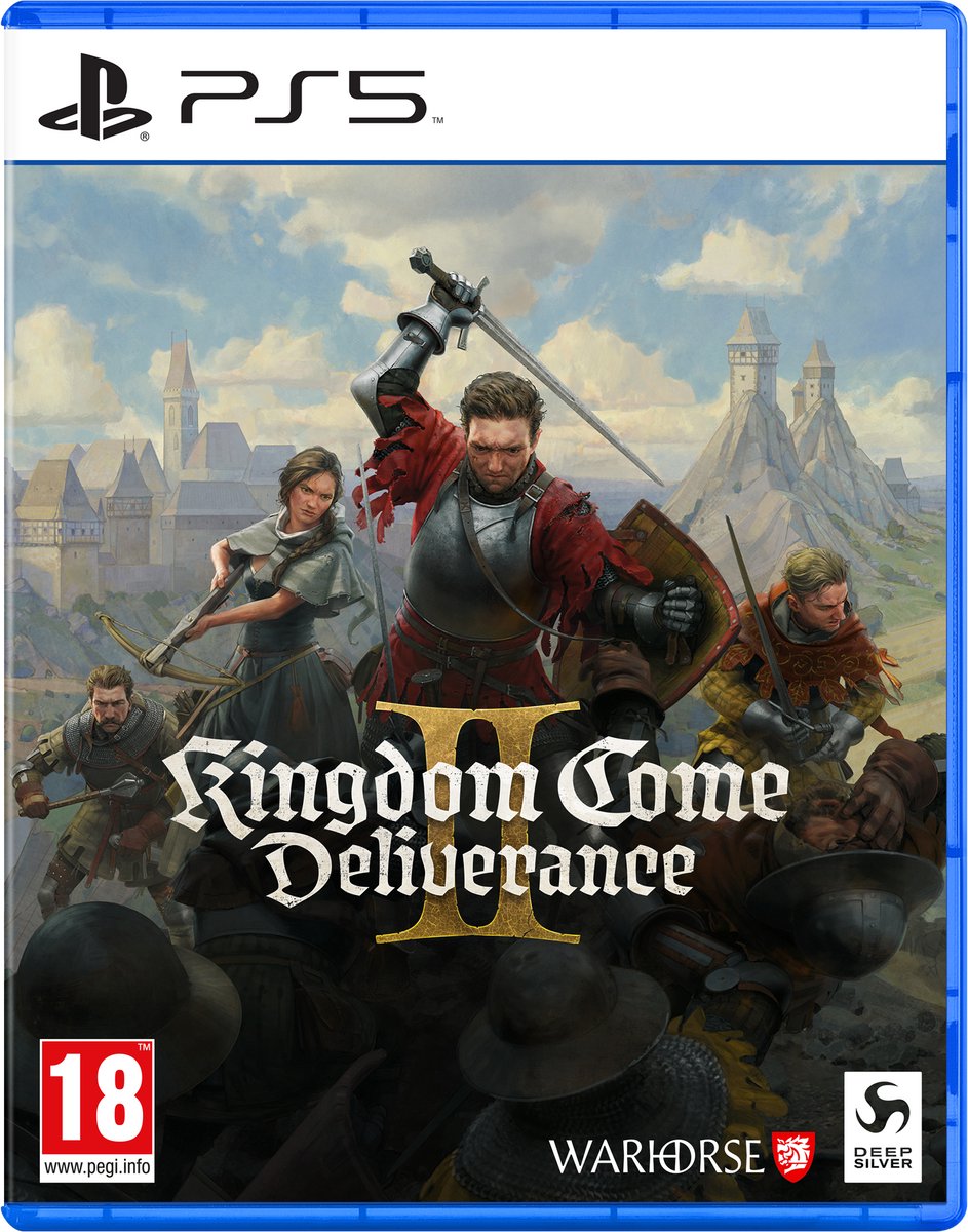 video game, kingdom come deliverance, rpg, medieval, cover art