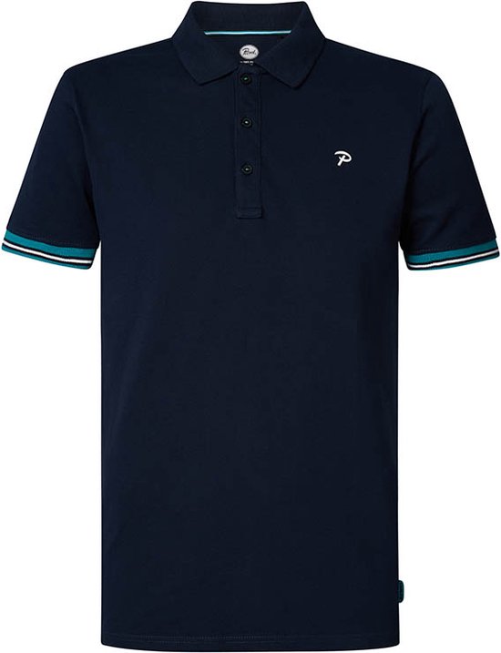 Petrol Industries  Maat XXXL - Heren Klassieke Polo - Blauw
