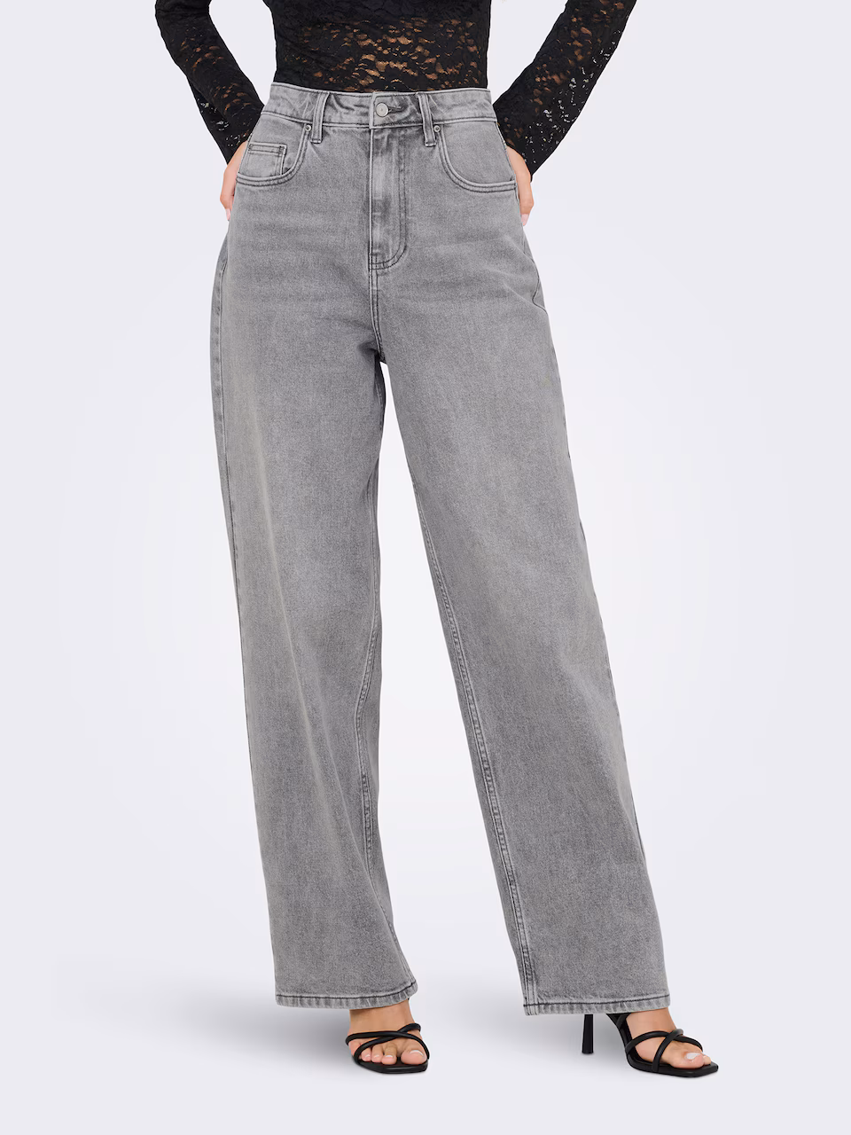 ONLY  Maat S /32Baggy Jeans 'ONLANNA' in Grey Denim
