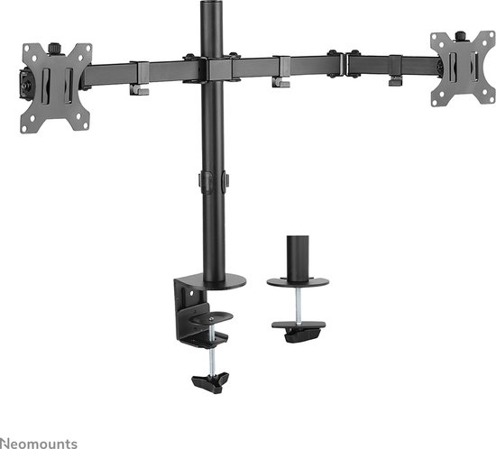 Neomounts FPMA-D550DBLACK full motion monitorarm 2 schermen - 10-32" - zwart