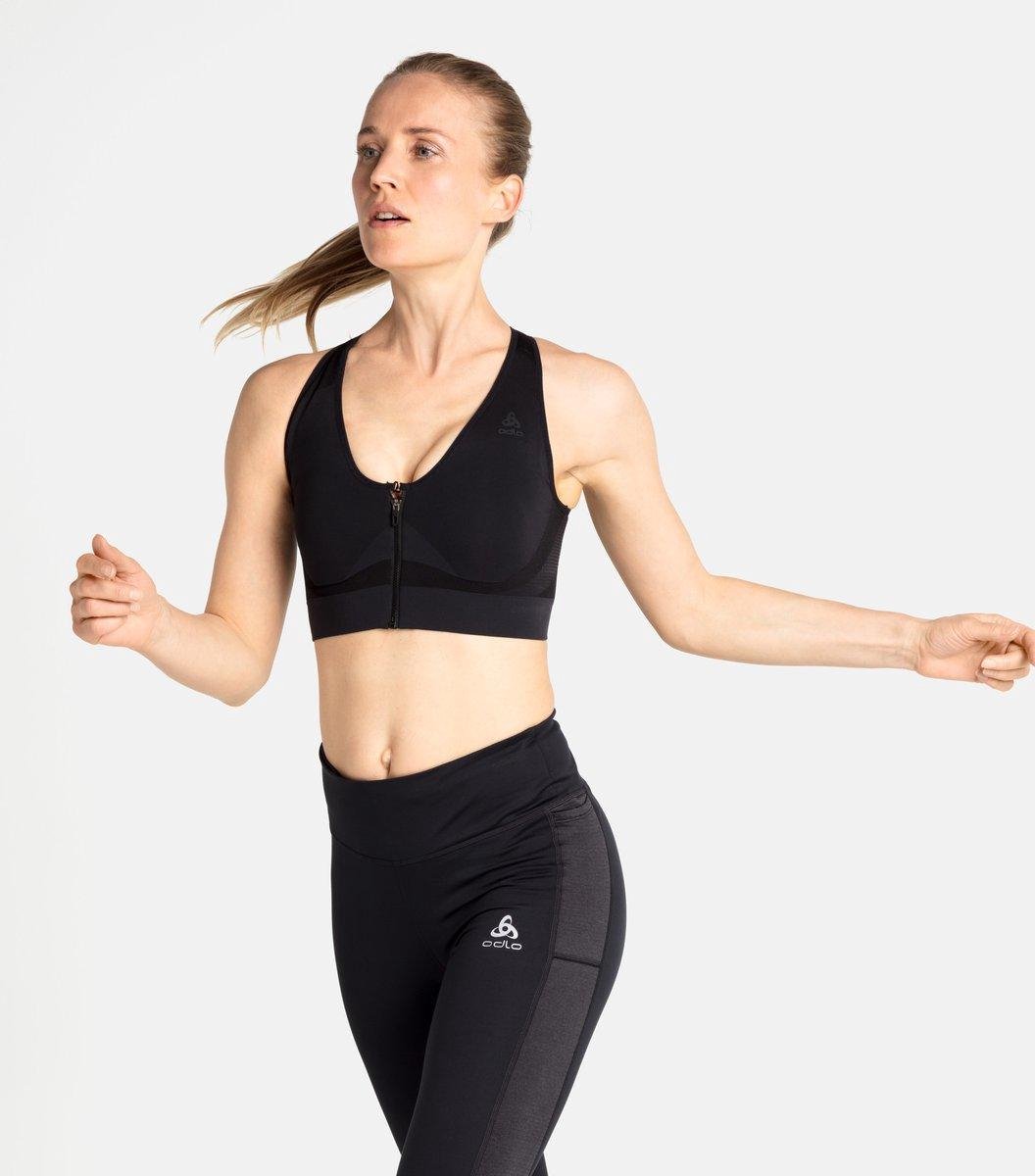 ODLO - maat M - Seamless High Sport Bra - Sportbeha - zwart